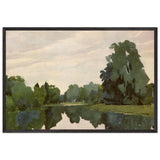 Pavlovsk. Rozopavilonny pond by Anna Ostroumova-Lebedeva, framed poster