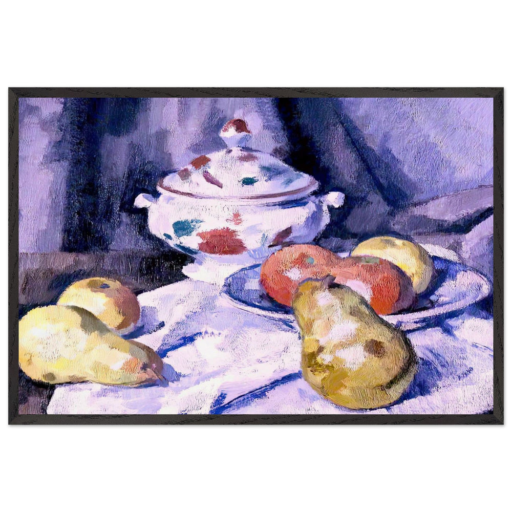 Pears and Bowl by Samuel Peploe, framed poster