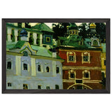 Pechora. General View of the Courtyard by Nicholas Roerich, framed poster, view 2