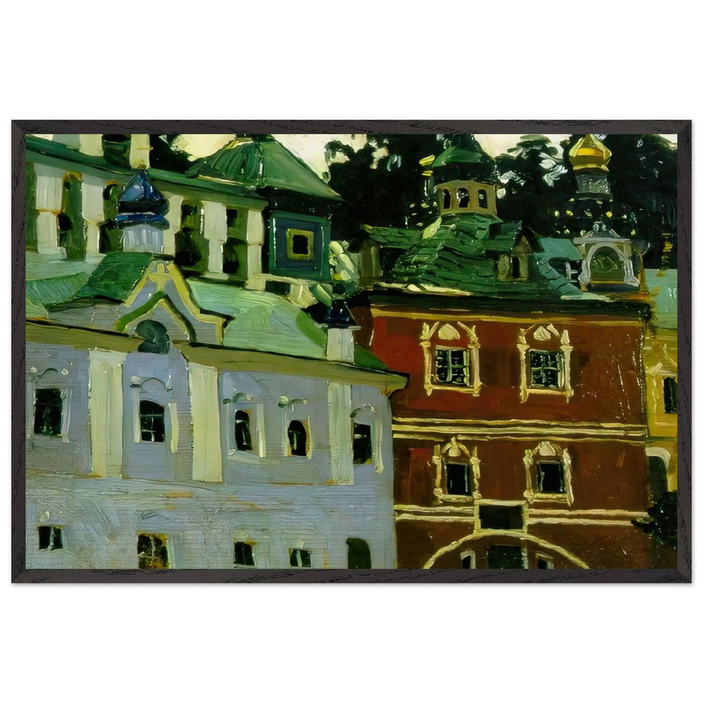 Pechora. General View of the Courtyard by Nicholas Roerich, framed poster