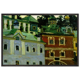 Pechora. General View of the Courtyard by Nicholas Roerich, framed poster