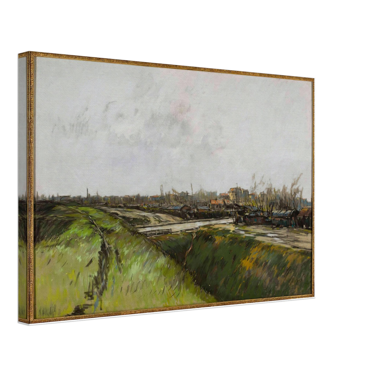 Pejzaż Podmiejski Z Okolic Paryża by Stanisław Wyspiański, canvas