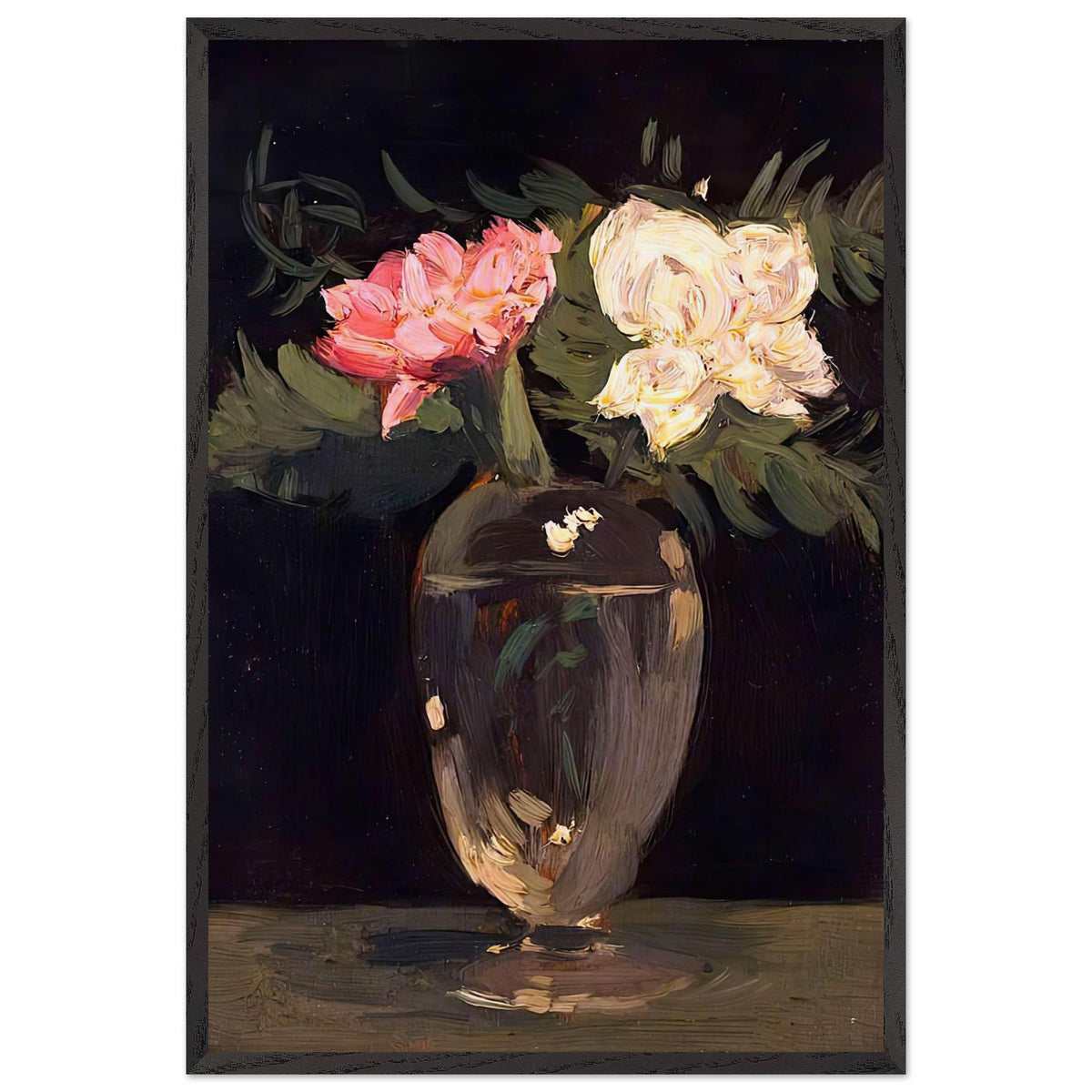 Peonies by Samuel Peploe, framed poster
