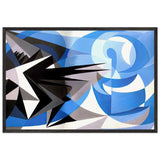 Pessimism and Optimism by Giacomo Balla, framed poster