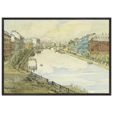 Petersburg. Fontanka. by Anna Ostroumova-Lebedeva, framed poster, view 3