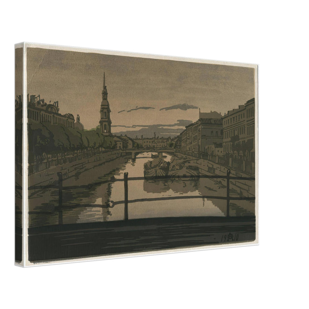 Petersburg. Kryukov Canal by Anna Ostroumova-Lebedeva, canvas
