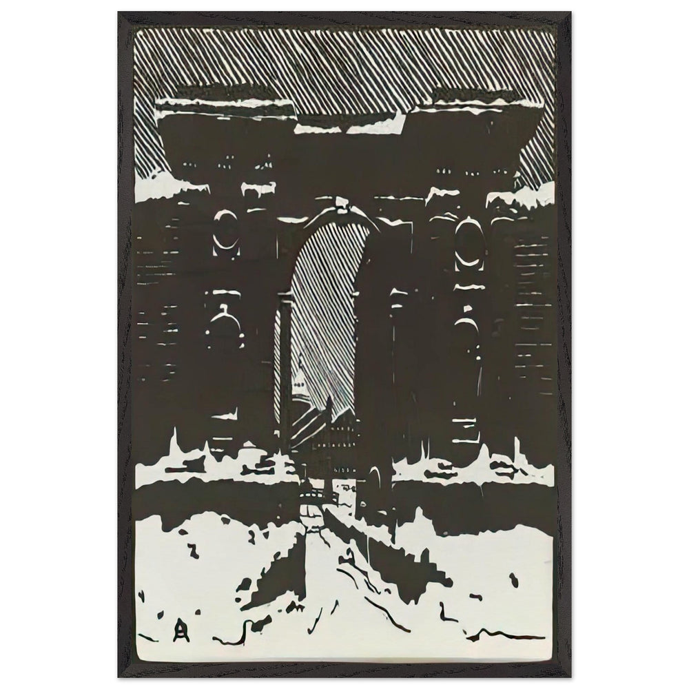 Petersburg. New Holland. by Anna Ostroumova-Lebedeva, framed poster