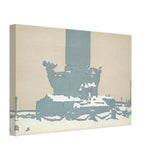 Petersburg. Rostral Column under the Snow by Anna Ostroumova-Lebedeva, canvas, view 2