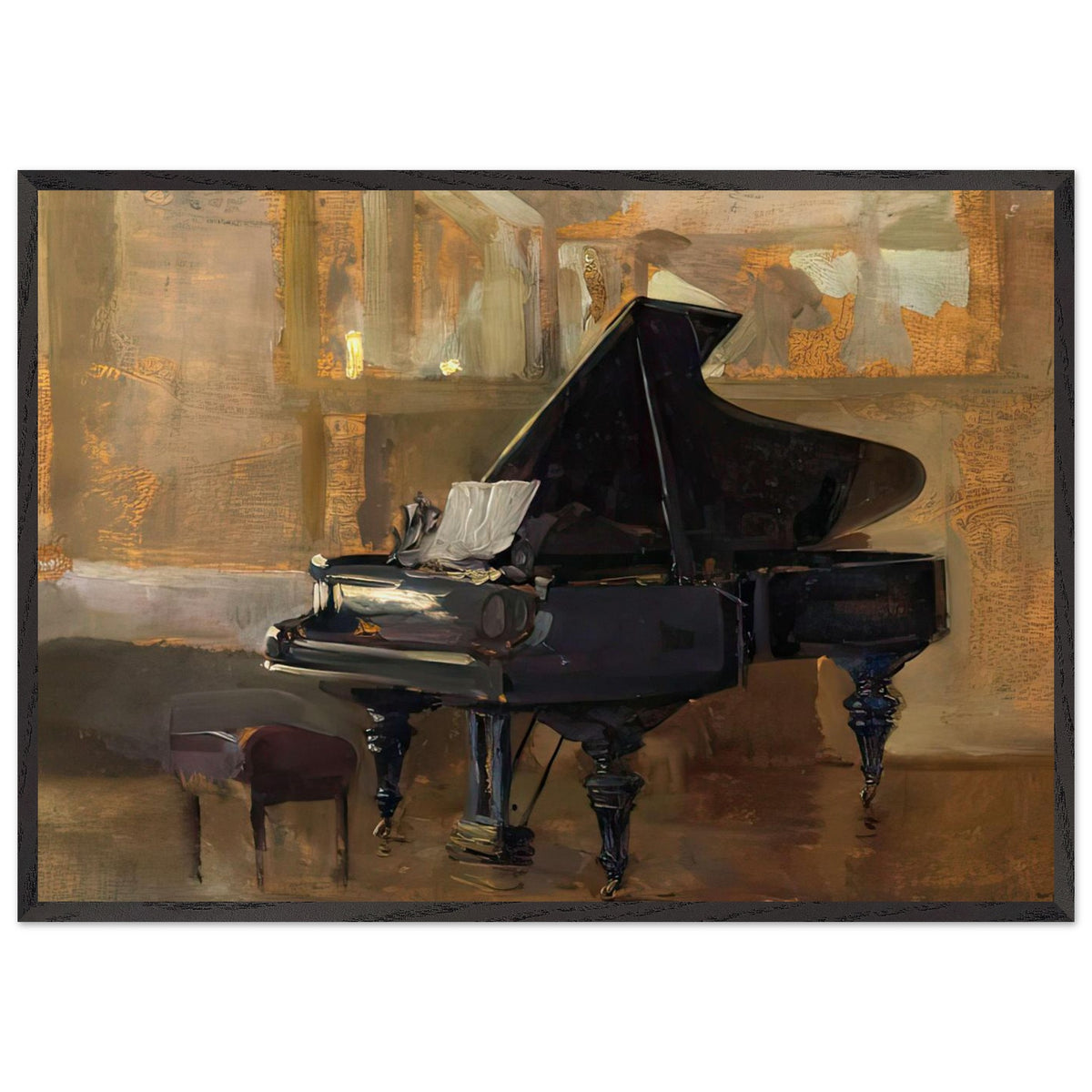 Piano by José Garnelo, framed poster, view 3