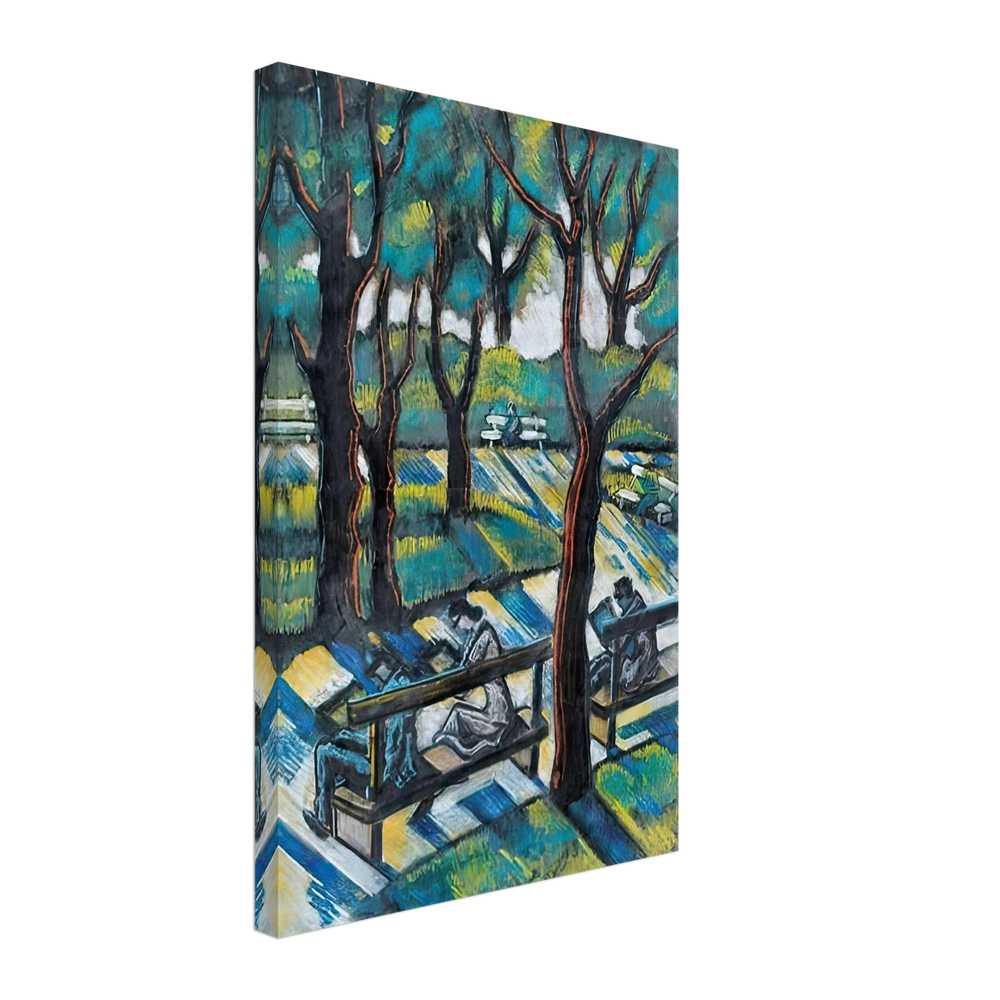 Pihenő a Parkban by Scheiber Hugó, canvas