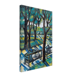 Pihenő a Parkban by Scheiber Hugó, canvas