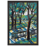 Pihenő a Parkban by Scheiber Hugó, framed poster, view 2