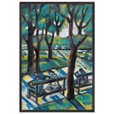 Pihenő a Parkban by Scheiber Hugó, framed poster