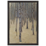 Pine Forest in Winter by Koloman Moser, framed poster, view 2