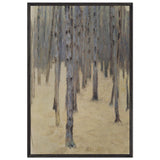 Pine Forest in Winter by Koloman Moser, framed poster