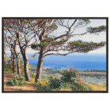 Pines by the Sea by Raffaello Gambogi, framed poster, view 3