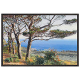 Pines by the Sea by Raffaello Gambogi, framed poster