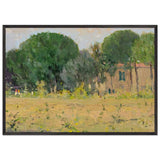 Pineta di Vareggio by Galileo Chini, framed poster, view 3