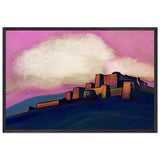 Pink Sky by Nicholas Roerich, framed poster