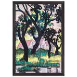 Piros Tetős Házak by Scheiber Hugó, framed poster, view 2