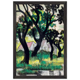 Piros Tetős Házak by Scheiber Hugó, framed poster, view 2