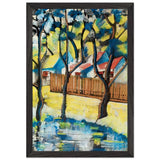 Pirostetős Ház by Scheiber Hugó, framed poster, view 2
