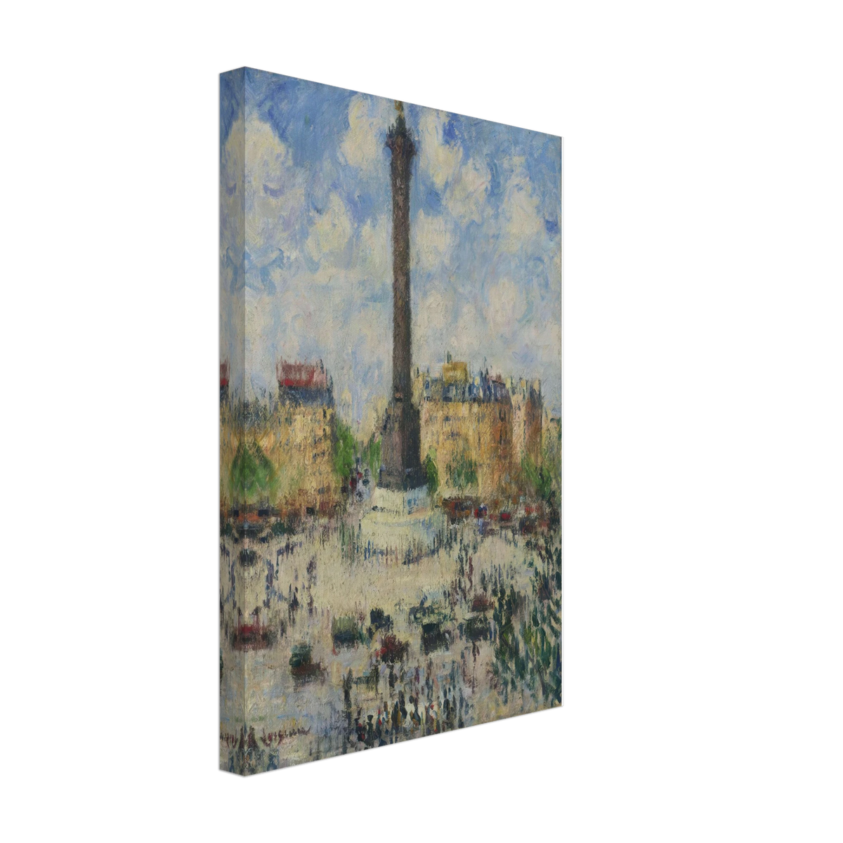 Place de la Bastille by Gustave Loiseau, canvas, view 2