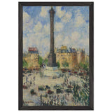 Place de la Bastille by Gustave Loiseau, framed poster, view 2