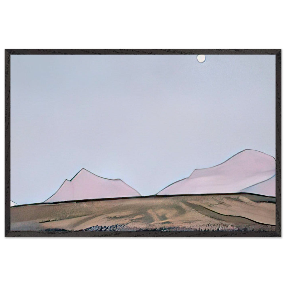 Place of Mahatmas Camp, District Kuku Nor by Nicholas Roerich, framed poster