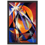 Planet Mercury passing in front of the Sun by Giacomo Balla, framed poster, view 2
