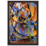 Planet Mercury passing in front of the Sun by Giacomo Balla, framed poster, view 2