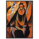 Planet Mercury passing in front of the Sun by Giacomo Balla, framed poster, view 3