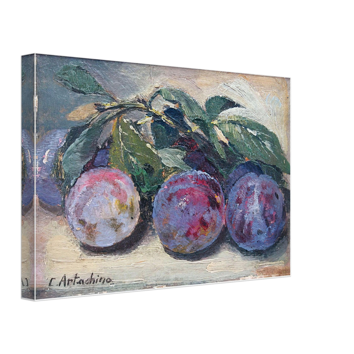 Plums by Constantin Artachino, canvas, view 2