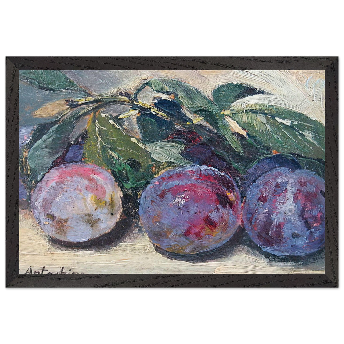 Plums by Constantin Artachino, framed poster, view 2