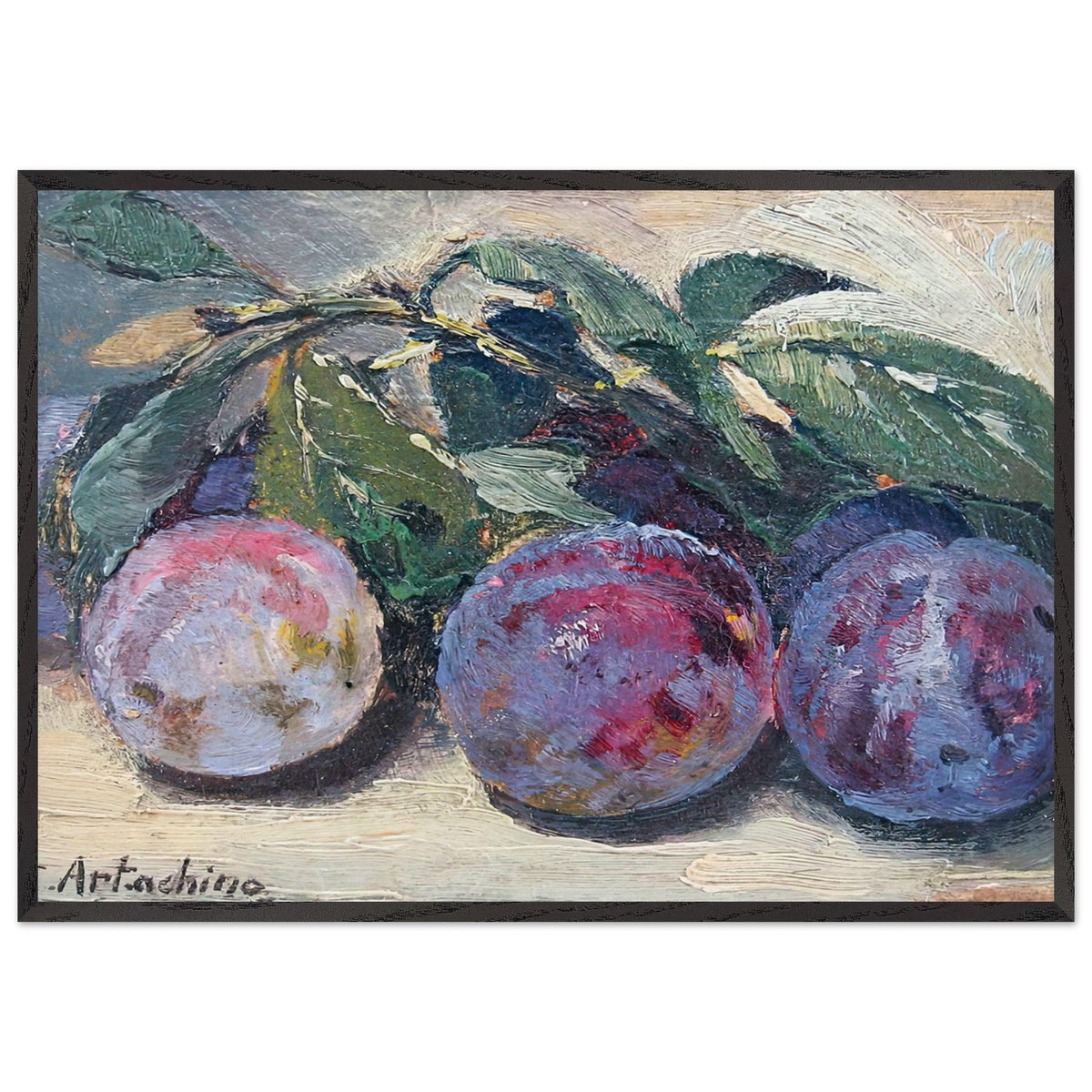 Plums by Constantin Artachino, framed poster, view 3