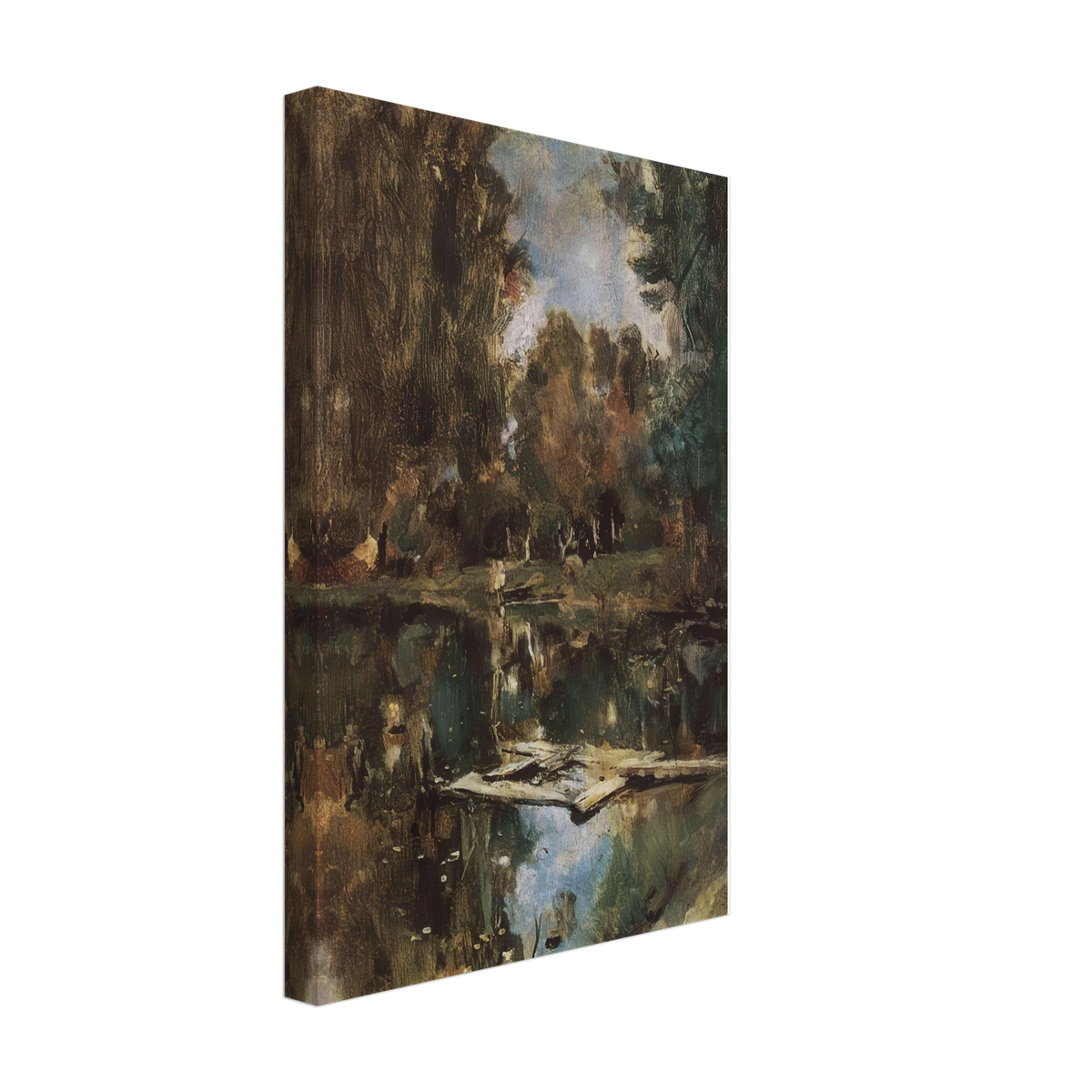 Pond in Abramtsevo by Valentin Serov, canvas, view 2