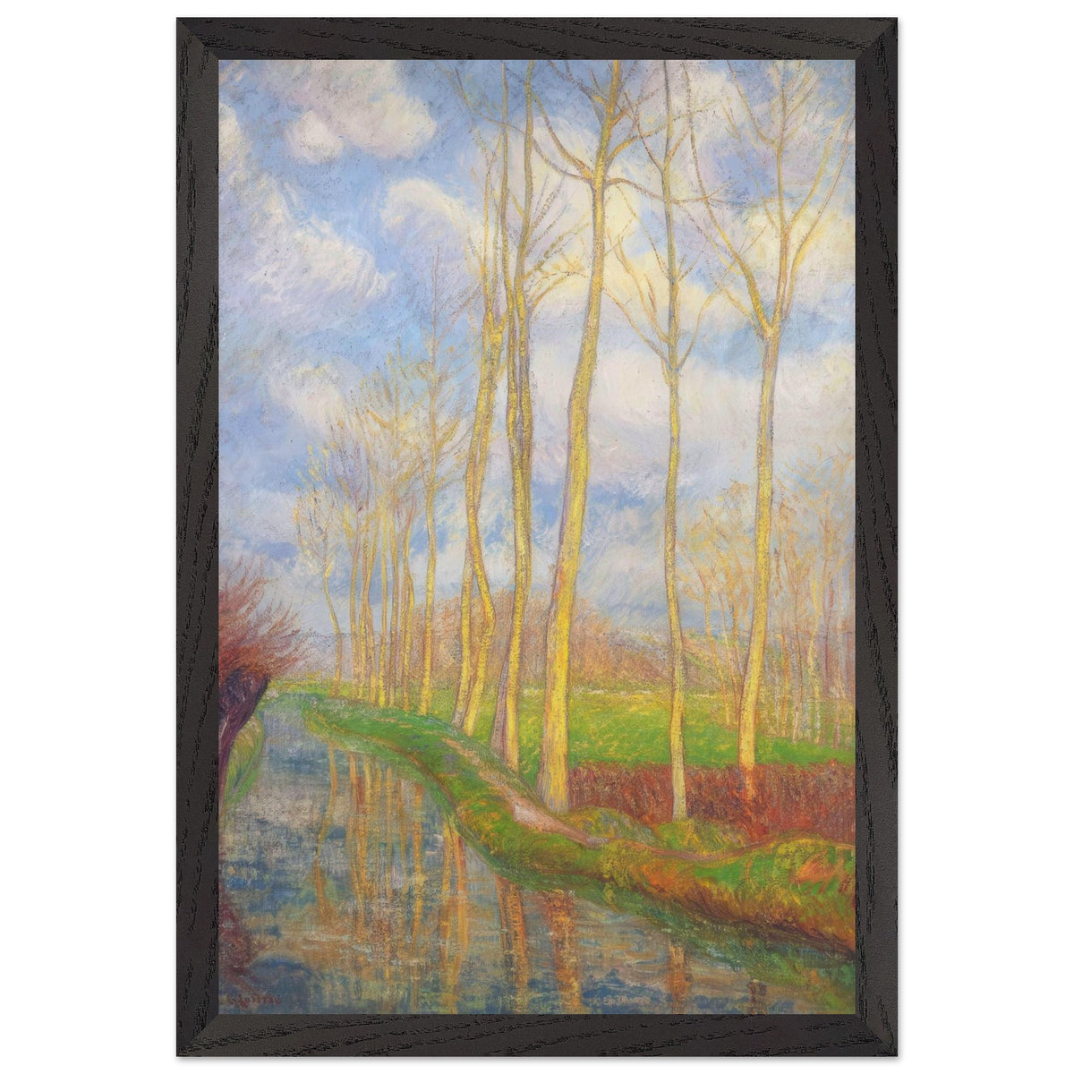 Poplars by Gustave Loiseau, framed poster, view 2