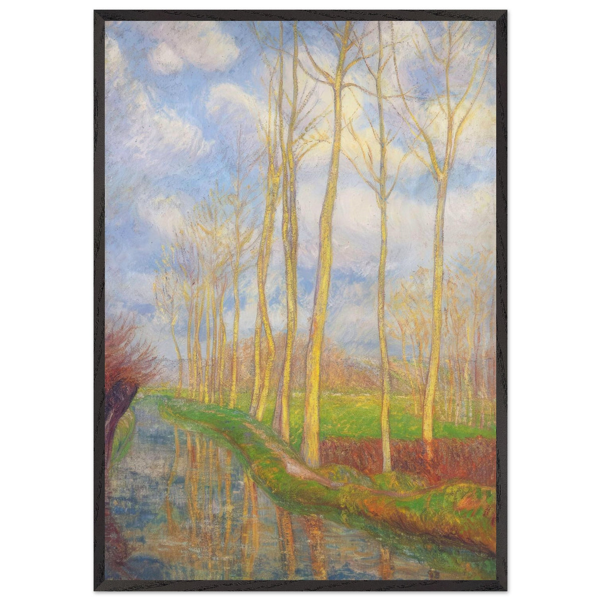 Poplars by Gustave Loiseau, framed poster, view 3
