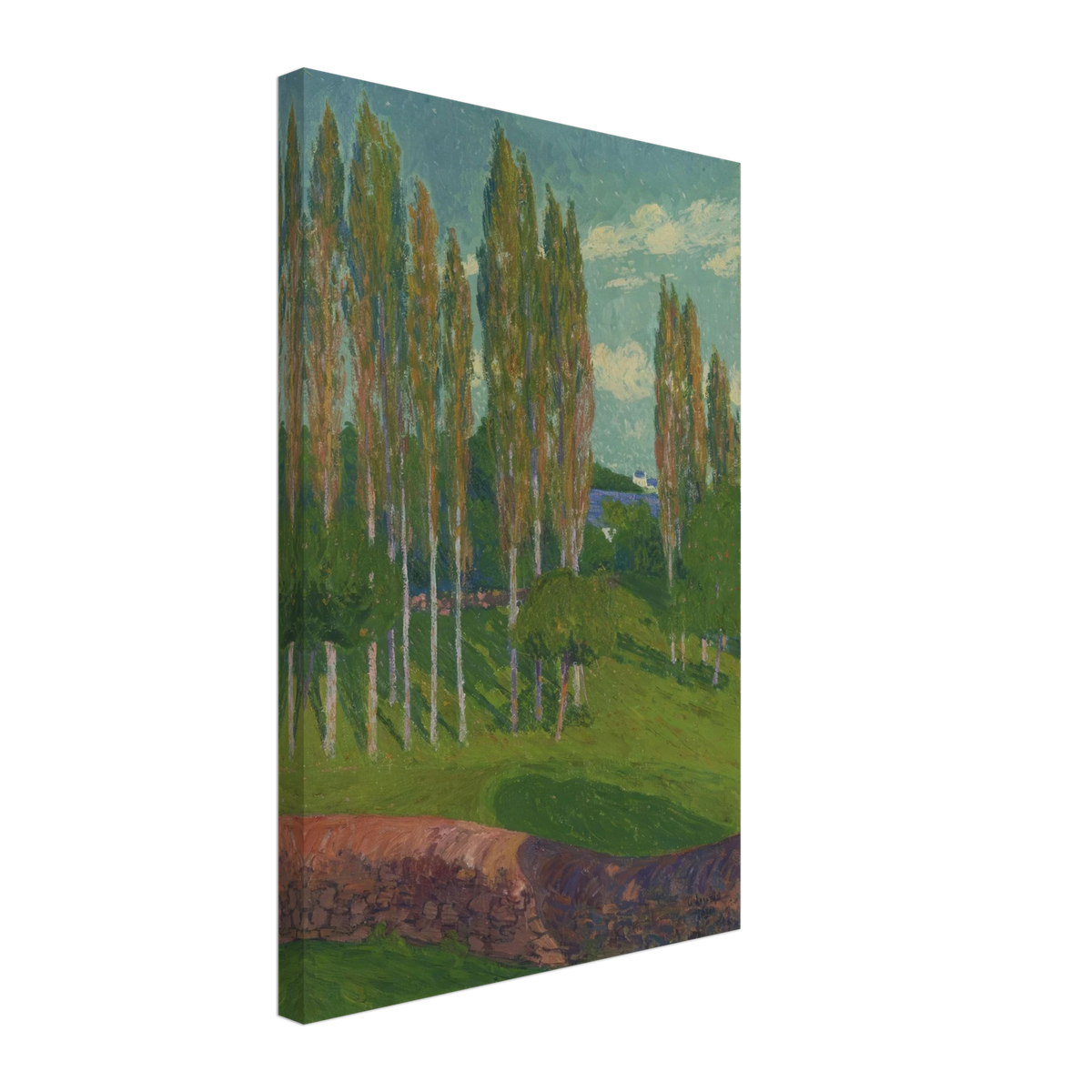 Poplars in Spring by Gustave Loiseau, canvas