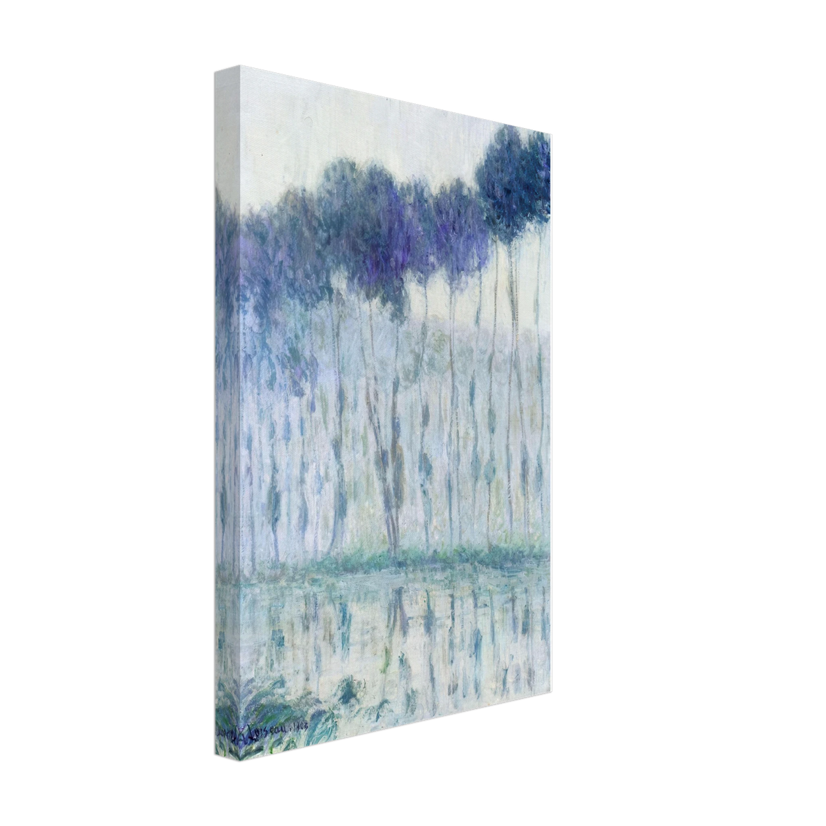 Poplars on the Banks of the Eure by Gustave Loiseau, canvas, view 2