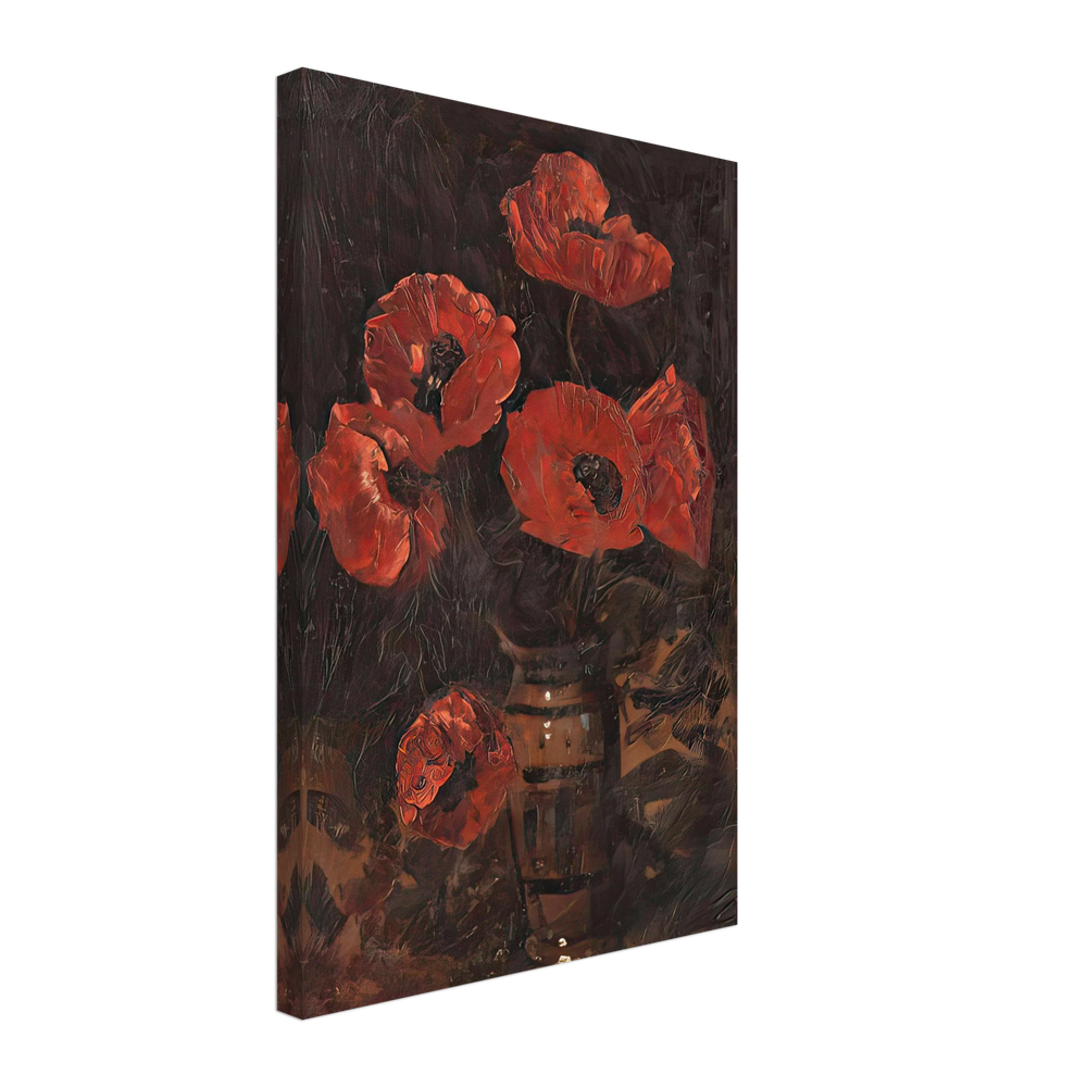 Poppies by Octav Bancila, canvas