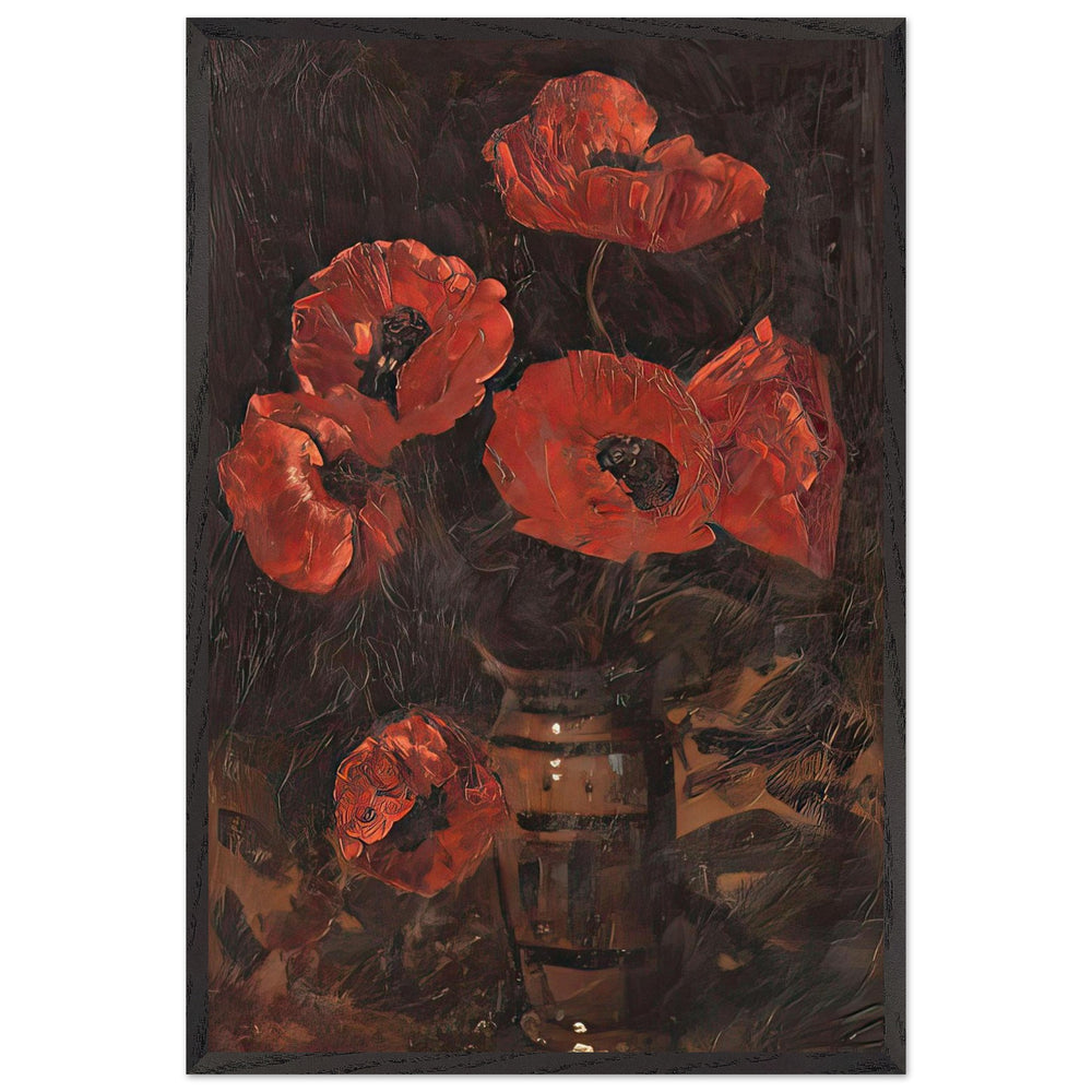 Poppies by Octav Bancila, framed poster