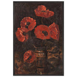 Poppies by Octav Bancila, framed poster
