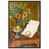 Poppy Flowers by Theodor Pallady, framed poster