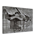 Porch of Ancient Wooden Church in Ladoga by Nicholas Roerich, canvas, view 2