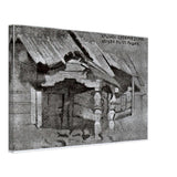 Porch of Ancient Wooden Church in Ladoga by Nicholas Roerich, canvas