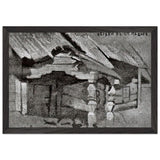 Porch of Ancient Wooden Church in Ladoga by Nicholas Roerich, framed poster, view 2