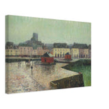 Port at Dieppe by Gustave Loiseau, canvas