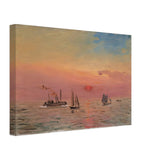 Port in the Morning Light by Fujishima Takeji, canvas, view 2