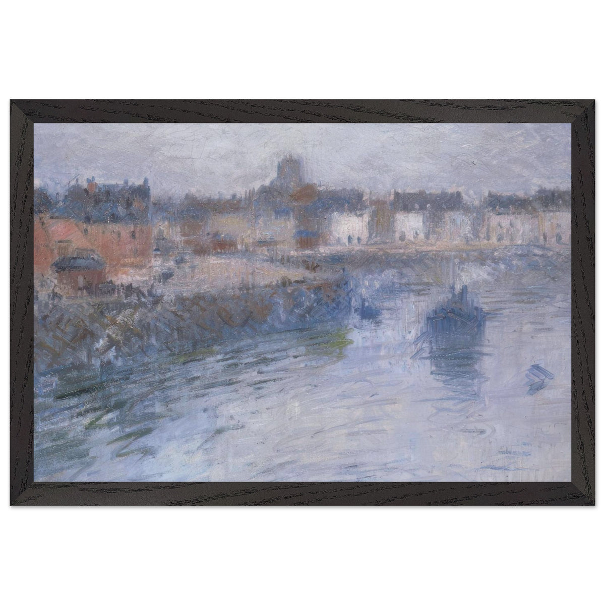 Port of Dieppe by Gustave Loiseau, framed poster, view 2
